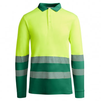 POLO REFLECTANTE FLUOR MANGA LARGA ATRIO | 1046