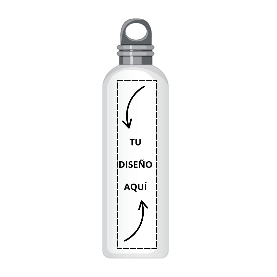Botella aluminio personalizable