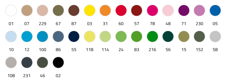 colores bordados medel